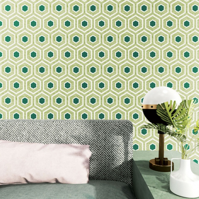 Papel Pintado Hexágono - KULMIO 01 | MURAKE - 80245