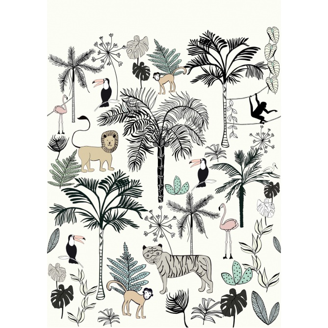 Papel Pintado Animales - MUKNAL 02 | MURAKE - 12483