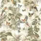Papel Pintado Selva Tropical|Animales|Tucanes|Loros|Mariposas|Monos - TEROPIKA  | MURAKE - 415631