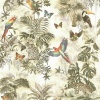 Papel Pintado Selva Tropical|Animales|Tucanes|Loros|Mariposas|Monos - TEROPIKA  | MURAKE - 415631