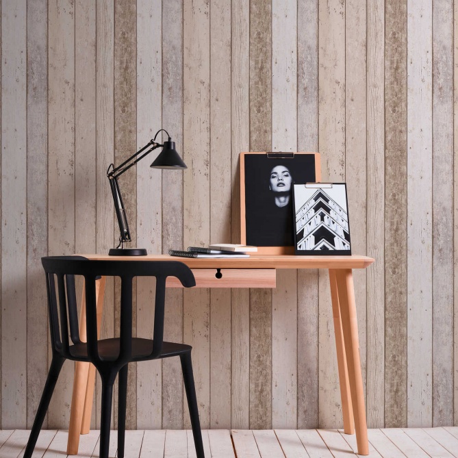 Papel Pintado Listones Madera - KOKS 01 | MURAKE - 999810