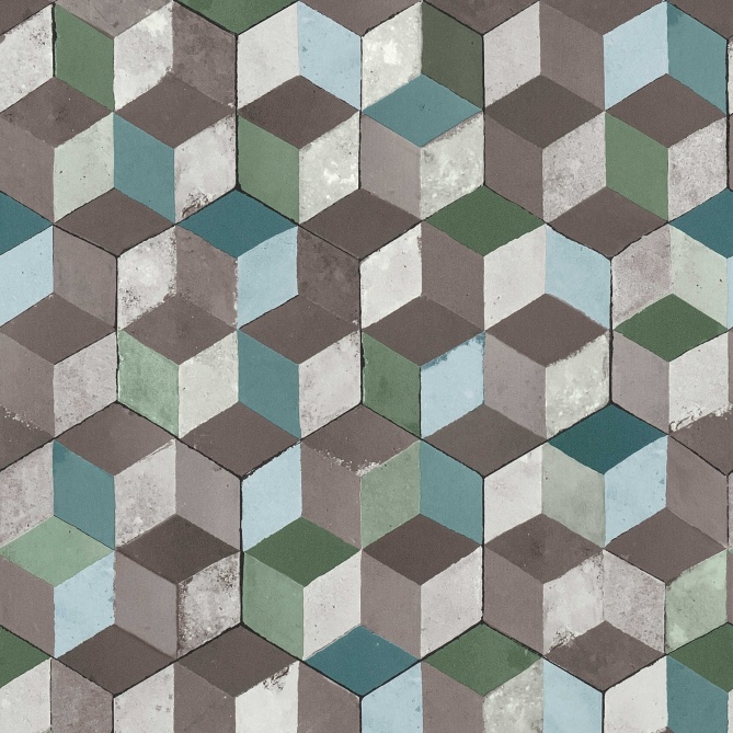 Papel Pintado Cubos 3D - HARLAU 01 | MURAKE - 266631