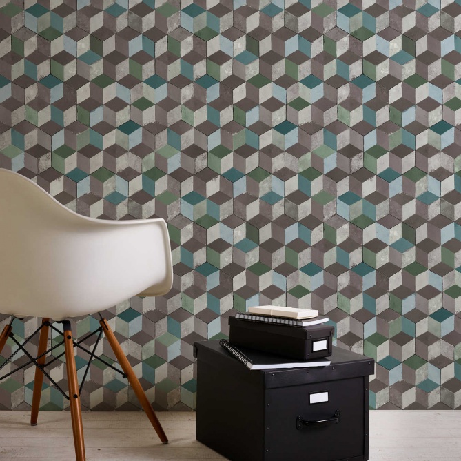 Papel Pintado Cubos 3D - HARLAU 01 | MURAKE - 266631