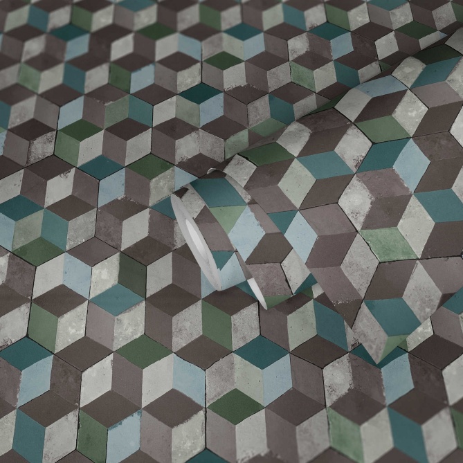 Papel Pintado Cubos 3D - HARLAU 01 | MURAKE - 266631