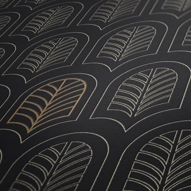 Papel Pintado Hoja Geométrica - FRAMURA 03 | MURAKE - 386733