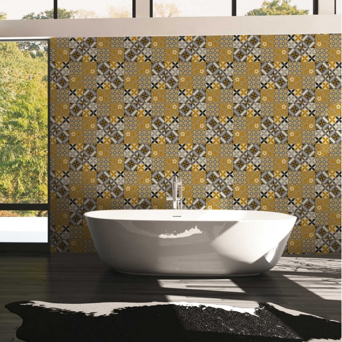 Papel Pintado Azulejo - GAIBA 01 | MURAKE - 486731