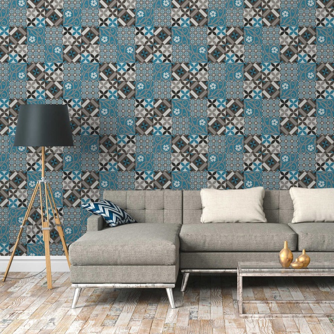 Papel Pintado Azulejo - GAIBA 02 | MURAKE - 486732