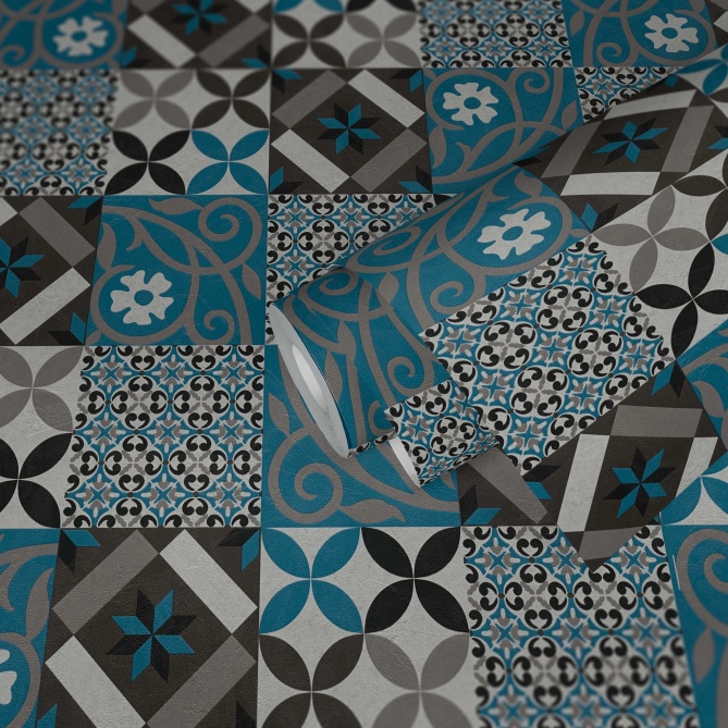 Papel Pintado Azulejo - GAIBA 02 | MURAKE - 486732