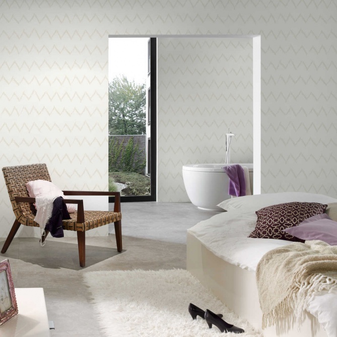 Papel Pintado Rayas ZigZag - HAMNAS 01 | MURAKE - 475631