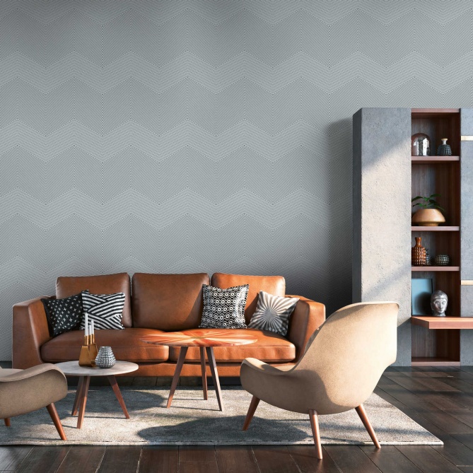 Papel Pintado Ondas Gráficas - GINCREY 04 | MURAKE - 225734