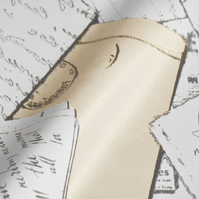 Papel Pintado Cartas Vintage - YANDIKO 01 | MURAKE - 16113