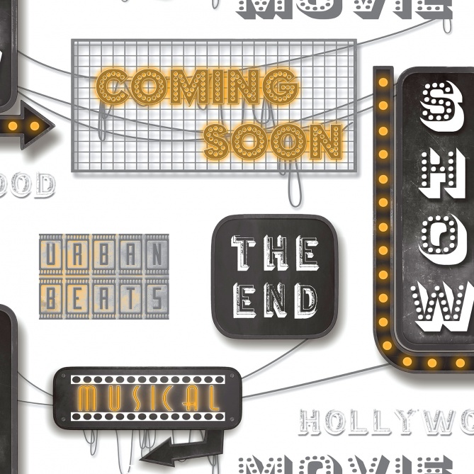 Papel Pintado Hollywood - FILIMI 01 | MURAKE - 16125