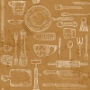 Papel Pintado Utensilios Cocina - GUTEKA 02 | MURAKE - 16142