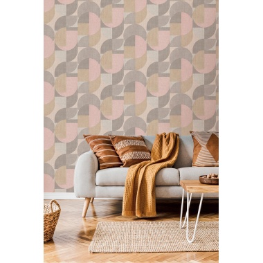 Papel Pintado Semicírculos - HIGUEY  | MURAKE - 15680