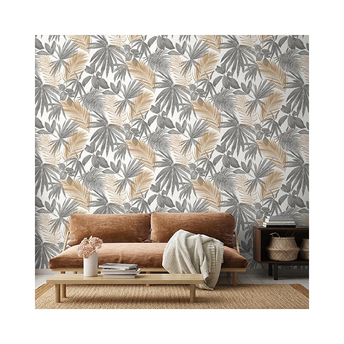 Papel Pintado Hoja Palmera - TAMBORIL 01 | MURAKE - 15631
