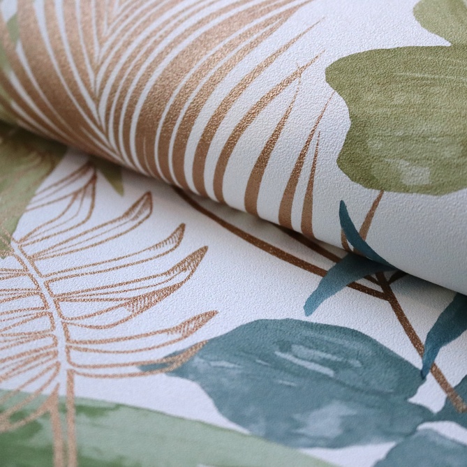 Papel Pintado Hoja Palmera - TAMBORIL 02 | MURAKE - 15632