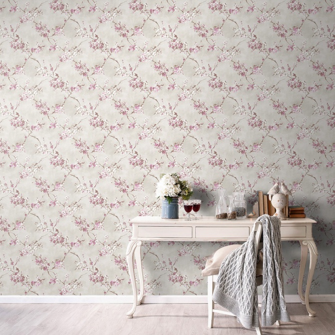 Papel Pintado Flores - VEVEY 02 | MURAKE - 77712