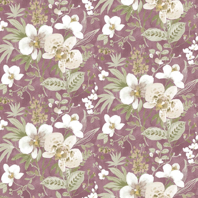 Papel Pintado Flores - MEILEN 04 | MURAKE - 12714