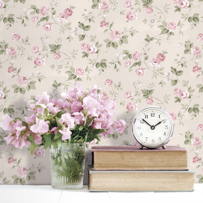 Papel Pintado Rosas - CHIANTI 01 | MURAKE - 22721