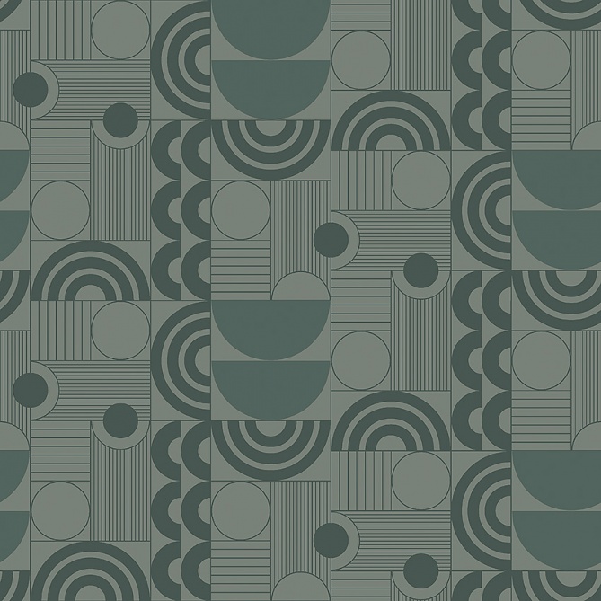 Papel Pintado Semicirculos - ABISKO 02 | MURAKE - 50308