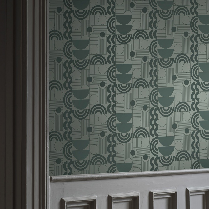 Papel Pintado Semicirculos - ABISKO 02 | MURAKE - 50308