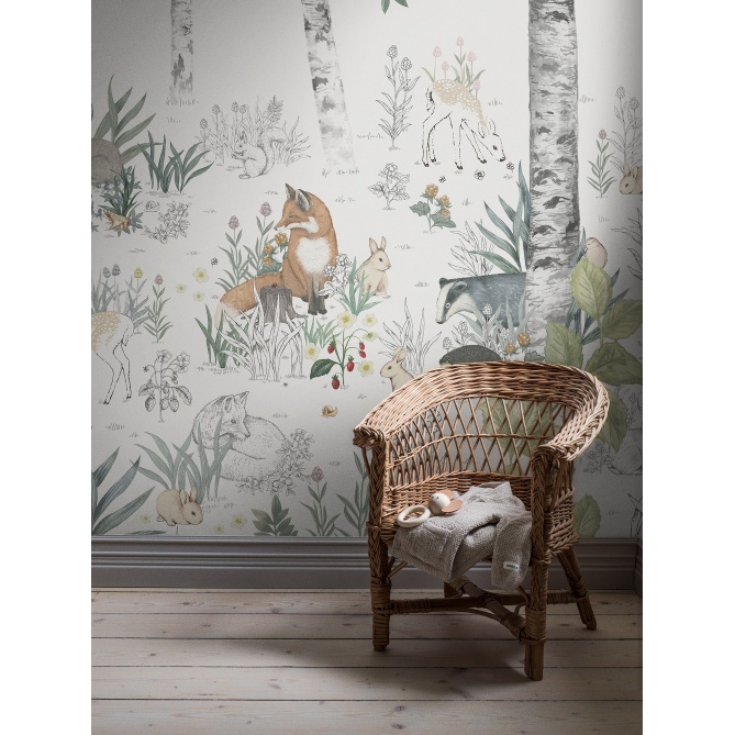 Mural Animales del bosque - MAISK  | MURAKE - 64720