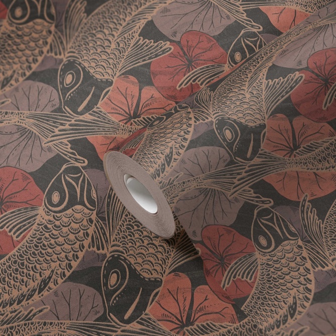 Papel Pintado Peces Koi - MITAKA 04 | MURAKE - 958705