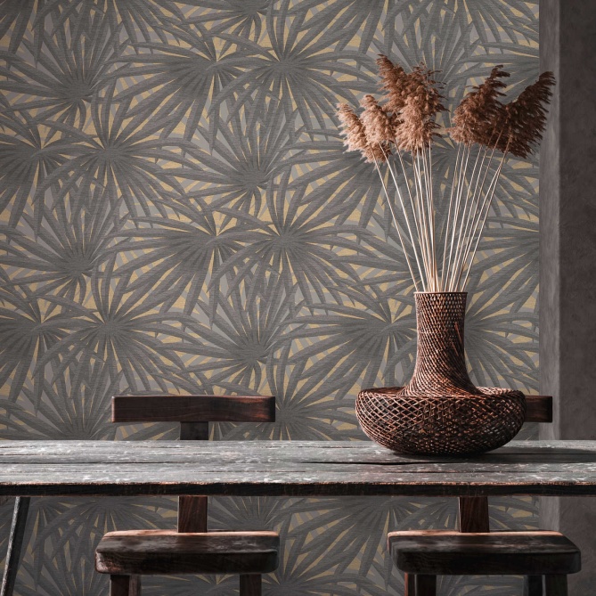 Papel Pintado Hoja de Palma - JHALA 01 | MURAKE - 687311