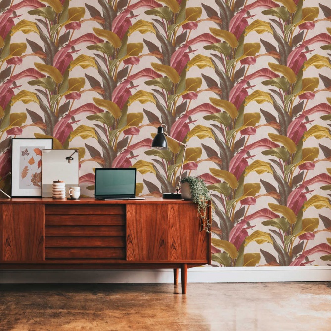 Papel Pintado Hojas Grandes - GUALBA 02 | MURAKE - 687322