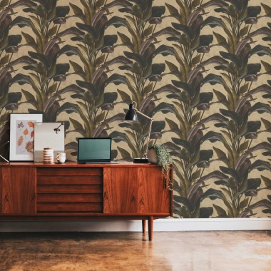 Papel Pintado Hojas Grandes - GUALBA 04 | MURAKE - 687324