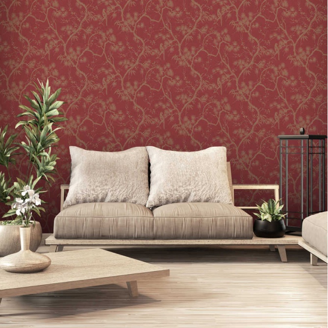 Papel Pintado Árbol Japonés - KUTAMA 01 | MURAKE - 687371