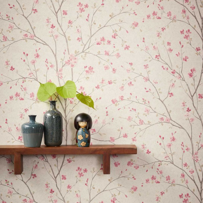 Papel Pintado Flor de cerezo - HAMURA 01 | MURAKE - 907351