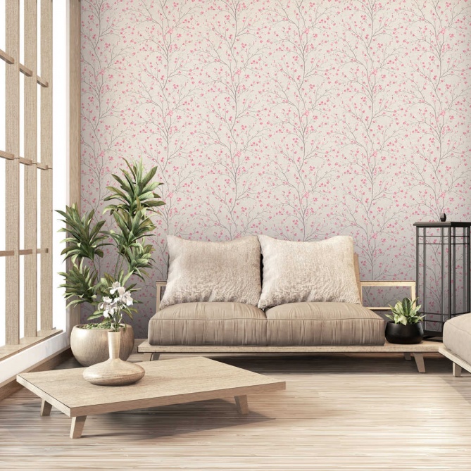 Papel Pintado Flor de cerezo - HAMURA 01 | MURAKE - 907351