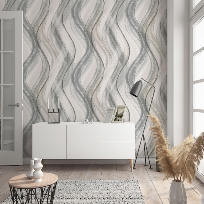 Papel Pintado Ondas - DRAVA 05 | MURAKE - 44235