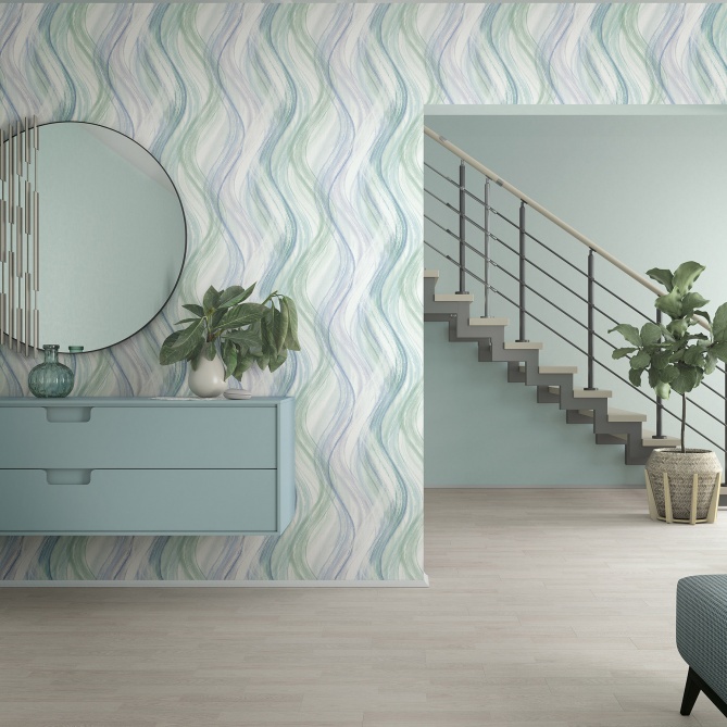 Papel Pintado Ondas - DRAVA 03 | MURAKE - 44233