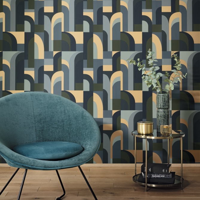 Papel Pintado Laberinto geométrico - CILWAZ 03 | MURAKE - 80103