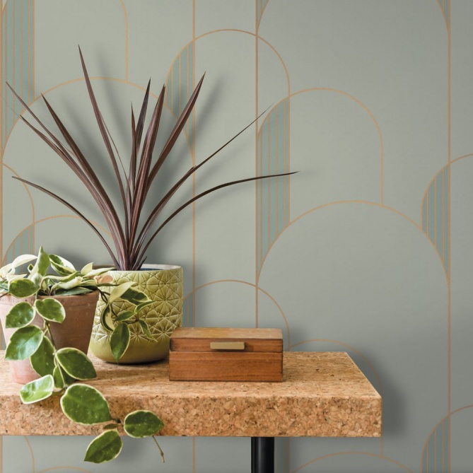 Papel Pintado Arcos gráficos - HEREMI 04 | MURAKE - 80144