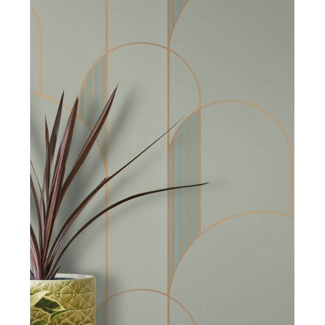 Papel Pintado Arcos gráficos - HEREMI 04 | MURAKE - 80144