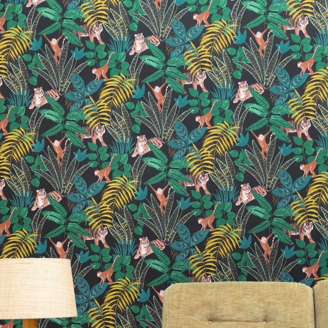 Papel Pintado Selva con animales - TUVARE 06 | MURAKE - 61206