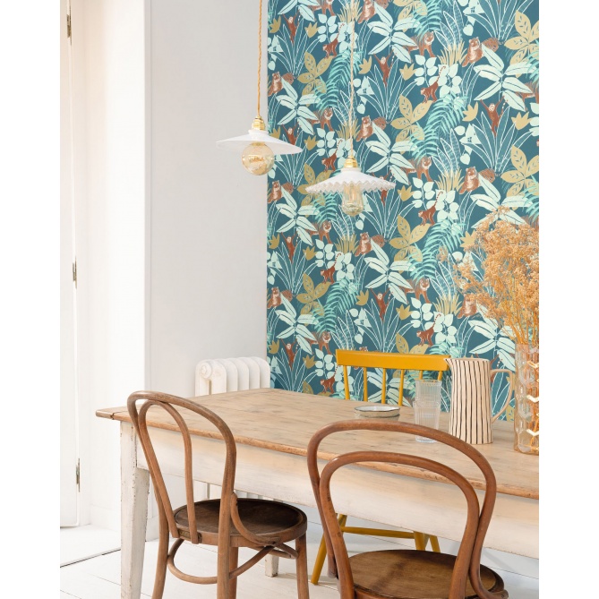 Papel Pintado Selva con animales - TUVARE 02 | MURAKE - 61202