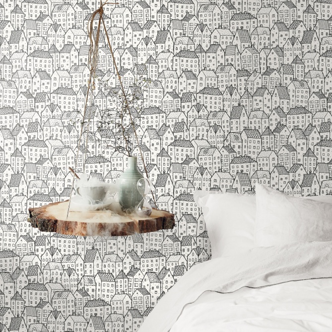 Papel Pintado Casas de pueblo - DIXIE 01 | MURAKE - 110461