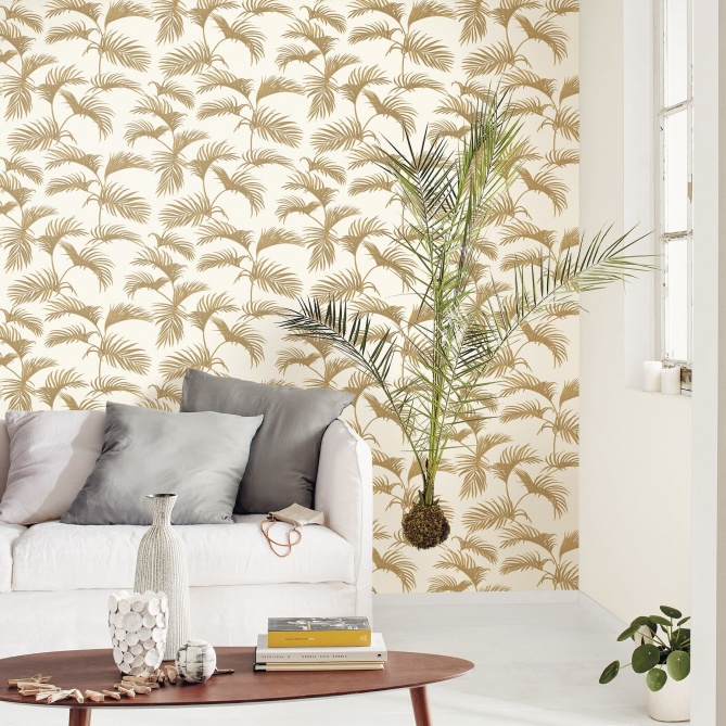 Papel Pintado Hoja de Palma - PALMAKA 07 | MURAKE - 100307