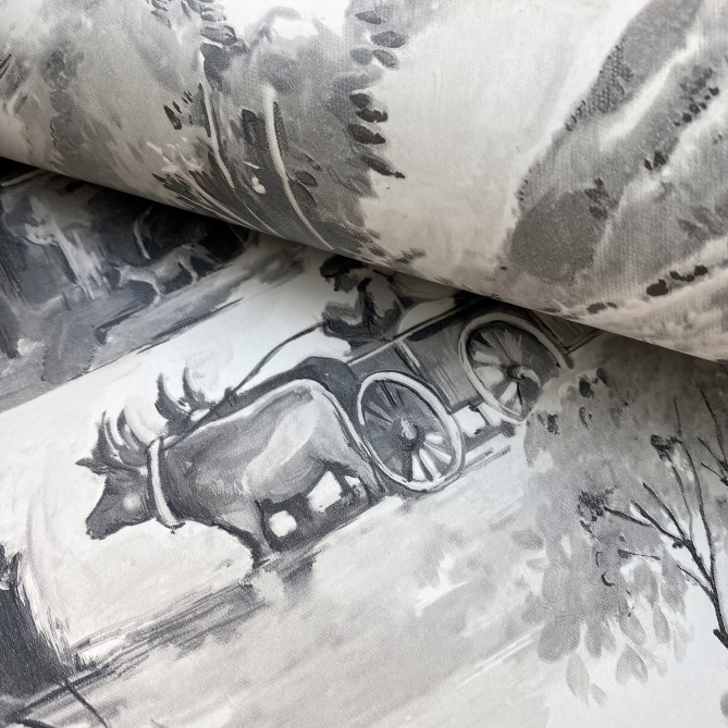 Papel Pintado Toile de Jouy - PAISAT 01 | MURAKE - 1801