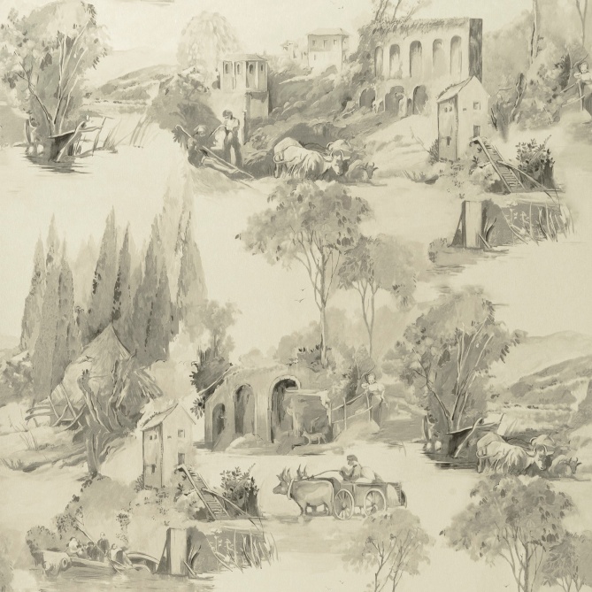 Papel Pintado Toile de Jouy - PAISAT 04 | MURAKE - 1804