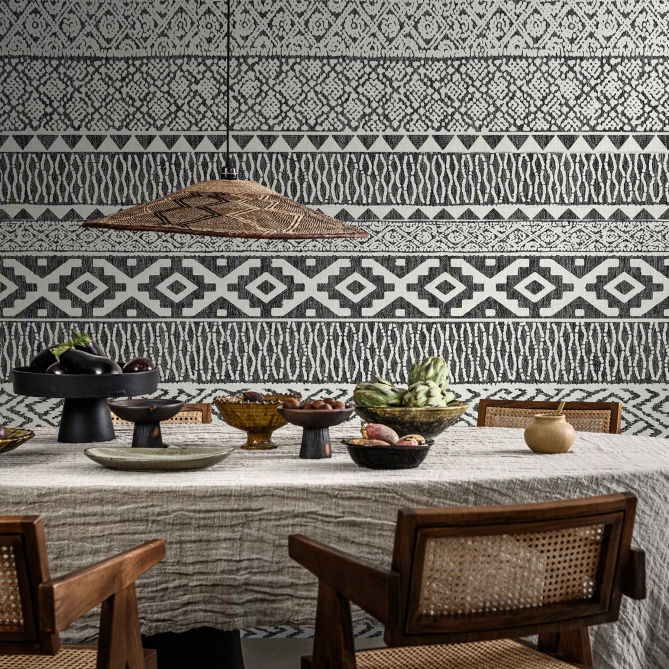 Mural Estampado étnico - WAMBA 02 | MURAKE - 40332