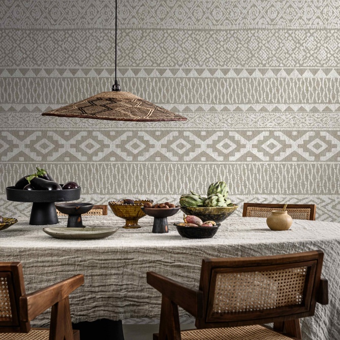 Mural Estampado étnico - WAMBA 03 | MURAKE - 40333