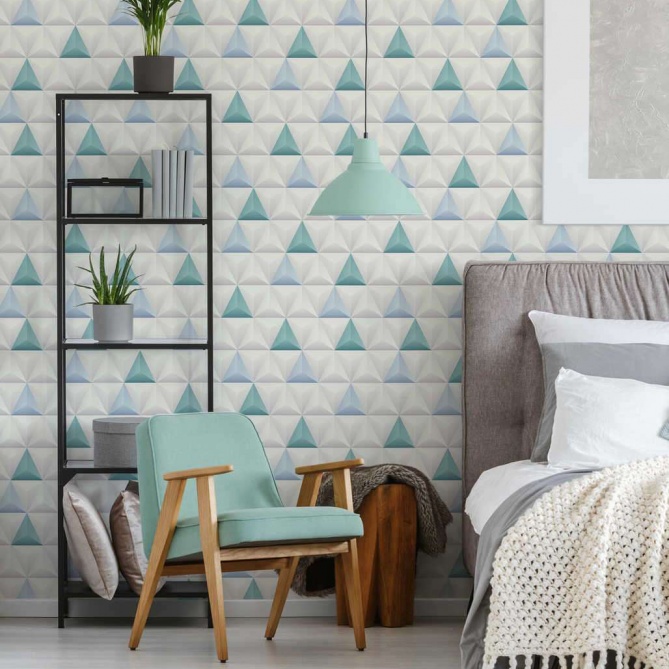 Papel Pintado Triángulos - AGDER 681632 | MURAKE - 681632