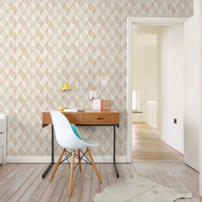 Papel Pintado Geométrico|Madera - TIFEN 206601 | MURAKE - 206601