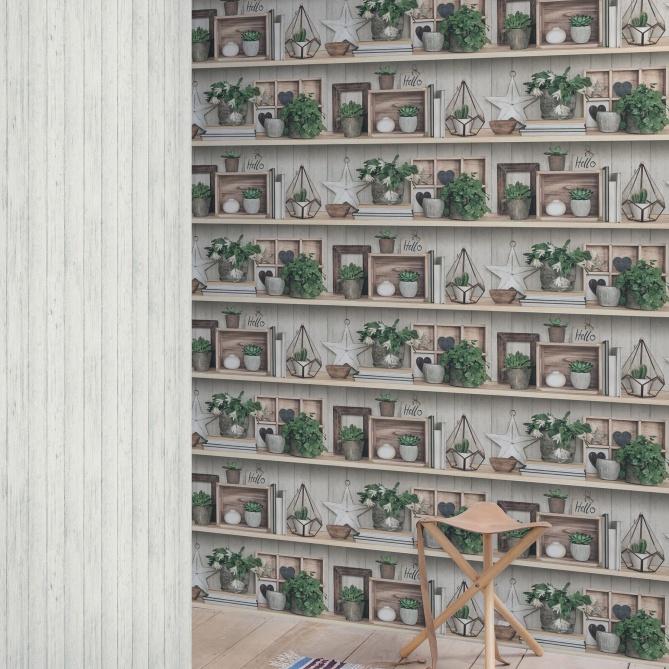 Papel Pintado Natural - HELLO 385501 | MURAKE - 385501