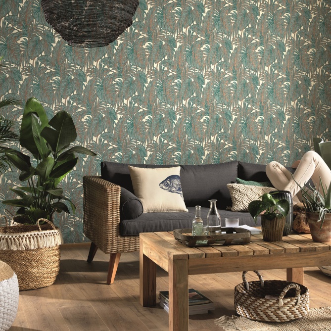 Papel Pintado Hoja Banano - CAMPECHE 101459 | MURAKE - 101459